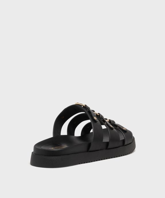 Mules à épaisse semelle inspiration spartiates femme - 5 Miles vue4 - 5 MILES - GEMO