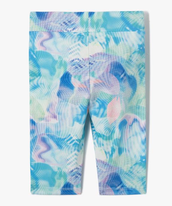 Leggings fille court à motifs abstraits vue3 - GEMO (ENFANT) - GEMO