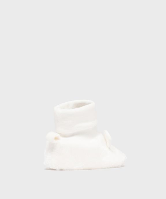 Chaussons de naissance avec détails en relief bébé fille vue4 - LITTLE LOVE - GEMO