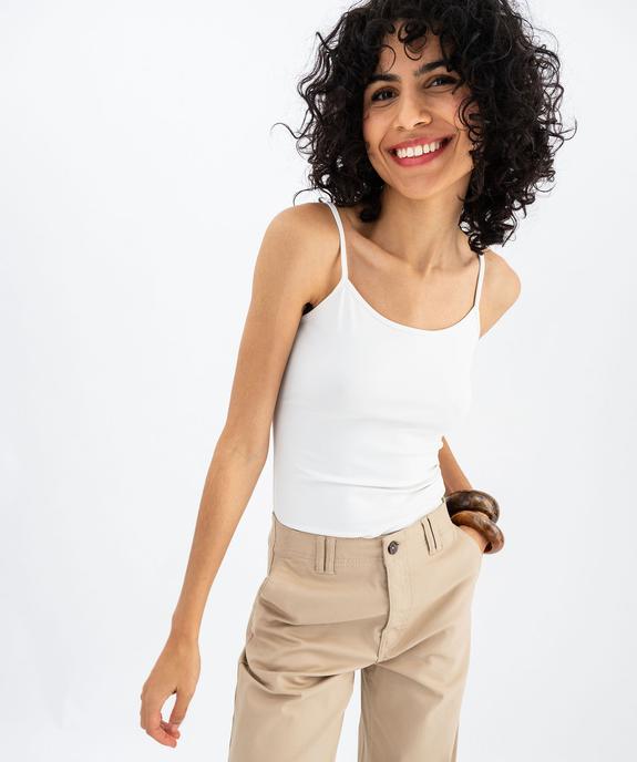 Débardeur à fines bretelles en microfibre femme  vue1 - GEMO(FEMME PAP) - GEMO