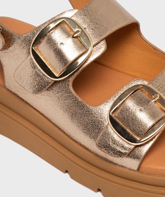 Sandales plateformes à 3 boucles femme - 5 Miles vue6 - 5 MILES - GEMO