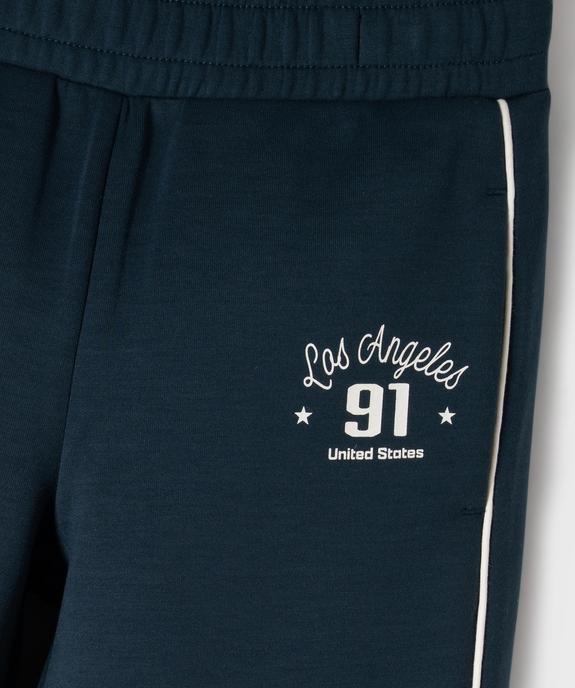 Pantalon de jogging coupe large avec taille ajustable fille vue2 - GEMO (ENFANT) - GEMO