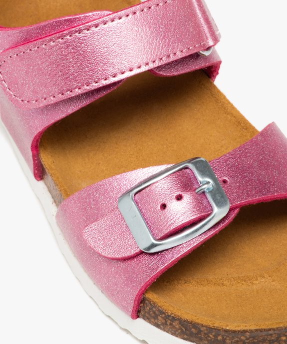 Sandales fille avec brides brillantes à boucle et scratch vue6 - LOVELY WINGS - GEMO