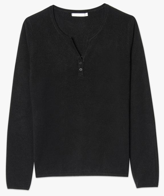 Pull femme en maille fine avec col fantaisie vue4 - GEMO (MAILLE) - GEMO