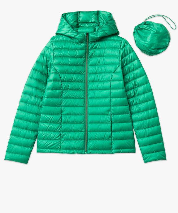 Doudoune à capuche rembourrage fin femme vue4 - GEMO 4G FEMME - GEMO
