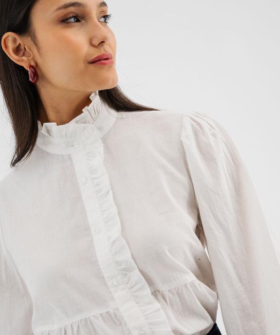 Chemise en coton à volants femme vue2 - GEMO(FEMME PAP) - GEMO