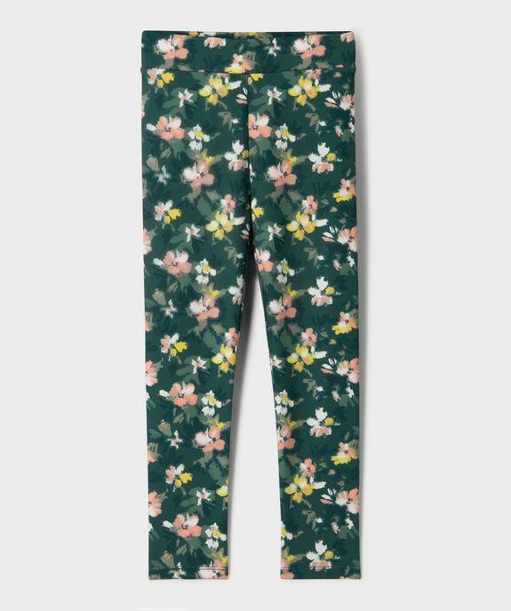 Legging long de sport en stretch à large ceinture élastique fille vue1 - GEMO 4G FILLE - GEMO