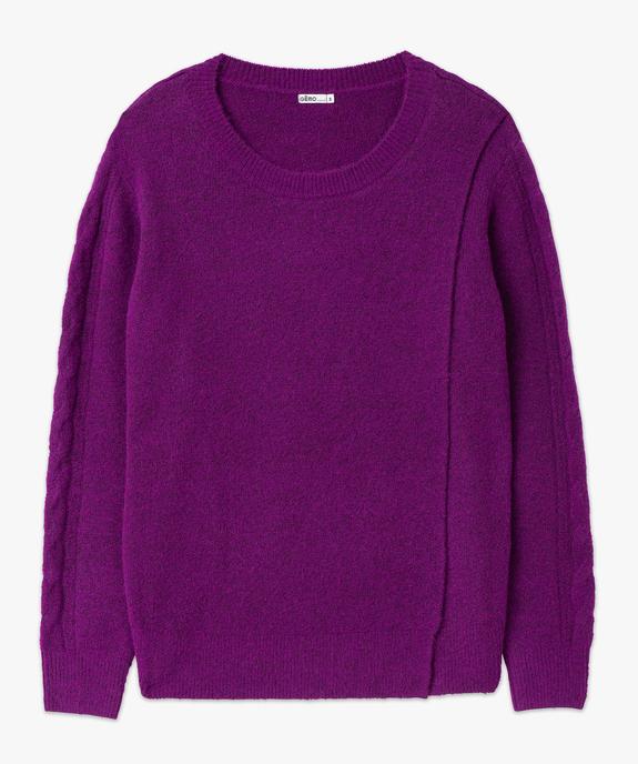Pull maternité compatible allaitement en maille moelleuse vue5 - GEMO (MATER) - GEMO