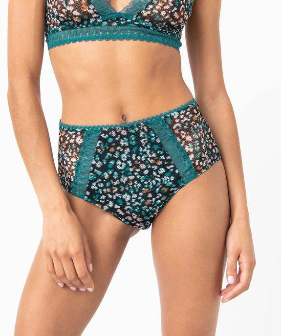 Culotte femme en dentelle imprimée vue1 - GEMO(HOMWR FEM) - GEMO