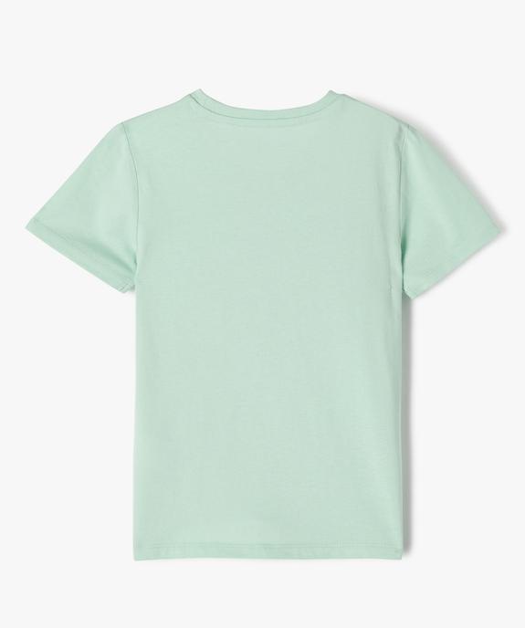 Tee-shirt manches courtes à motif en sequins réversibles garçon vue3 - GEMO 4G GARCON - GEMO