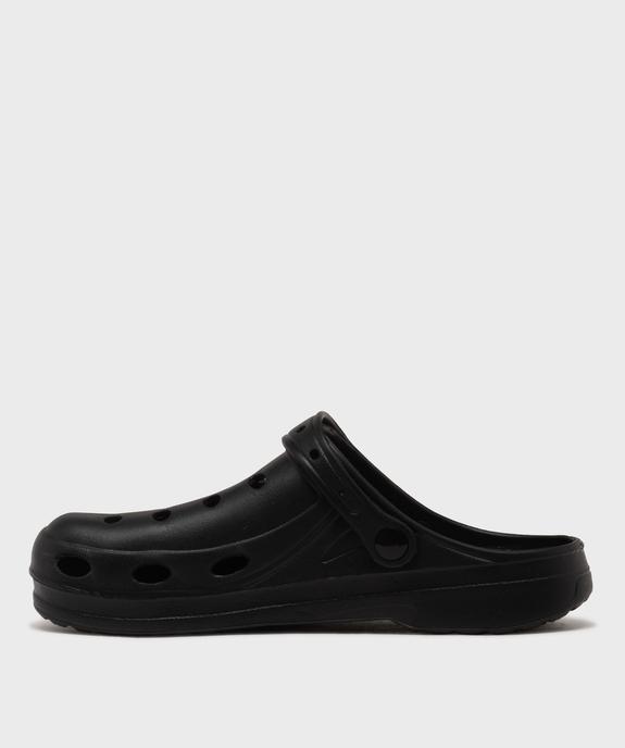 Sabots souples dessus uni perforé homme vue3 - GEMO (PLAGE) - GEMO