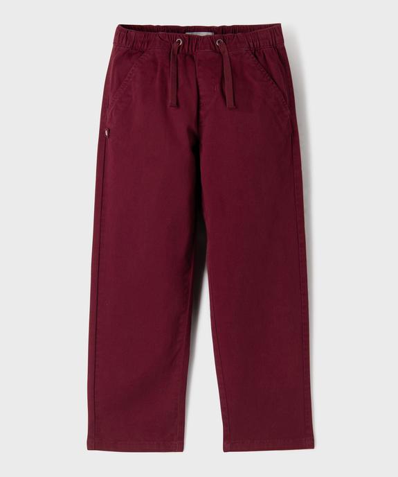 Pantalon Regular avec taille élastique ajustable garçon - LuluCastagnette vue1 - LULUCASTAGNETTE - GEMO