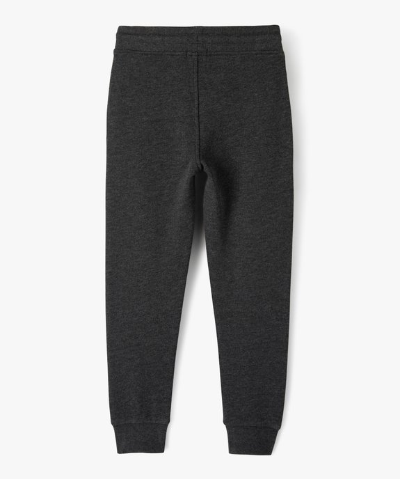 Pantalon de jogging avec intérieur molletonné garçon vue3 - GEMO (ENFANT) - GEMO