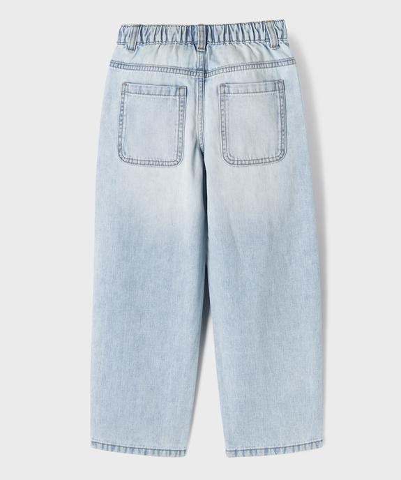 Jean loose en coton délavé garçon vue2 - GEMO (ENFANT) - GEMO