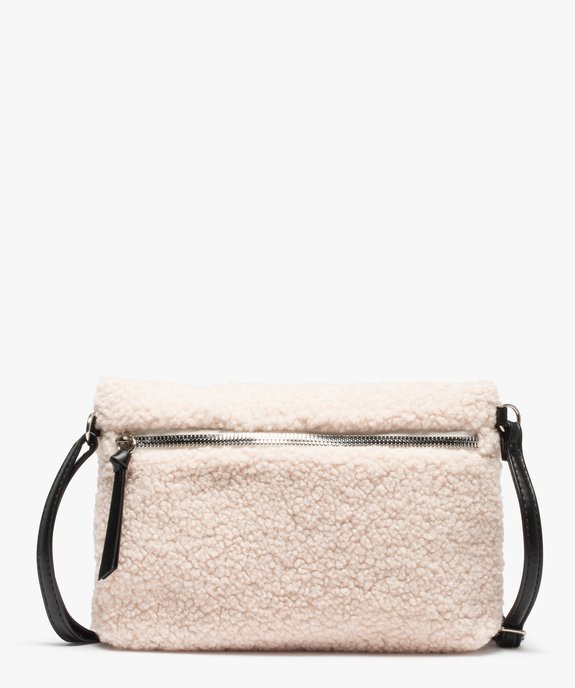 Sac femme en sherpa porté travers vue1 - GEMO (ACCESS) - GEMO
