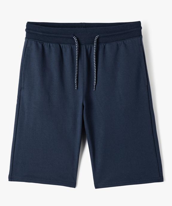 Bermuda en maille à taille élastiquée garçon vue1 - GEMO (JUNIOR) - GEMO