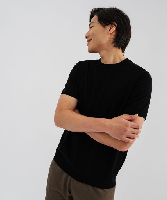 Tee-shirt manches courtes en maille homme vue2 - GEMO 4G HOMME - GEMO