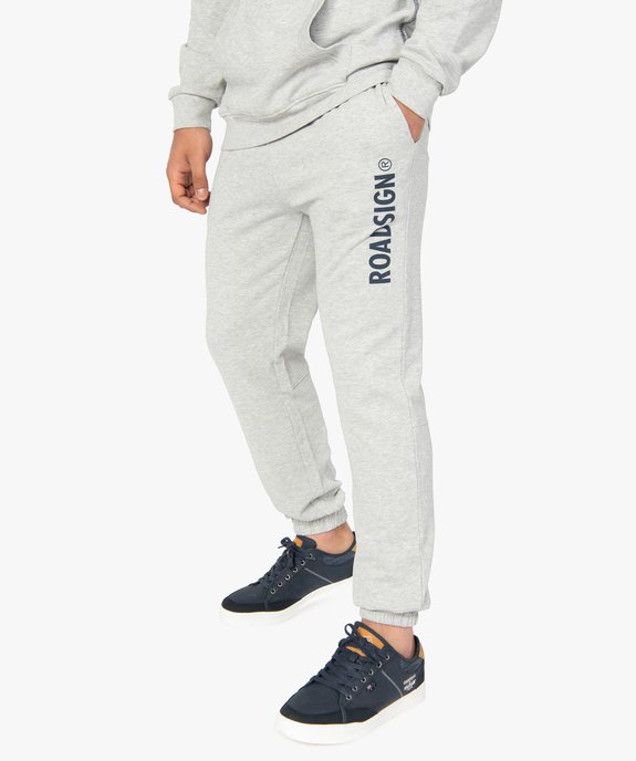 Pantalon de jogging homme en maille imprimee Roadsign