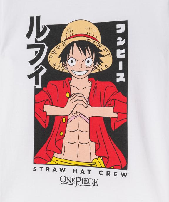 Pyjashort bicolore motif manga garçon - One Piece vue2 - ONE PIECE - GEMO