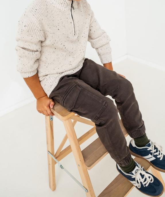 Pantalon cargo bas resserré garçon - GEMO (ENFANT) Pantalon cargo bas resserré garçon vue6 - GEMO (ENFANT) - GEMO