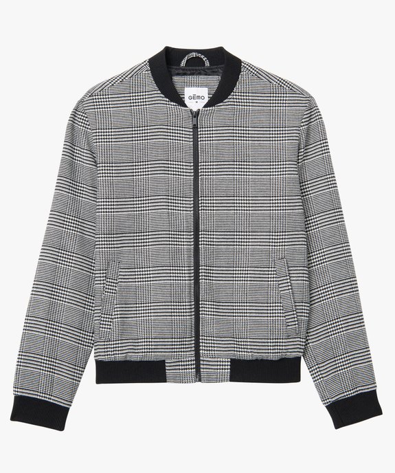 Blouson homme léger à motif pied de poule vue4 - GEMO (HOMME) - GEMO
