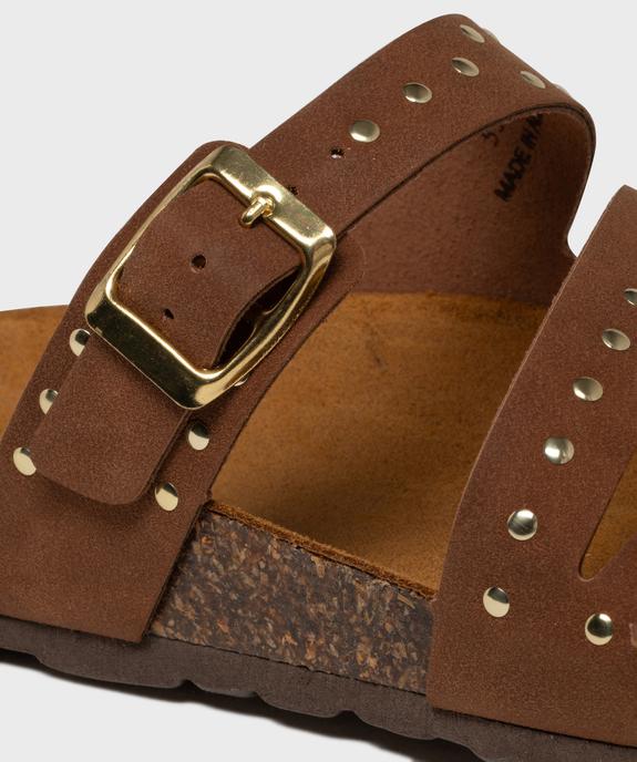 Mules semelle intérieure cuir anatomique  à clous femme vue6 - VALENTINA BALDA - GEMO