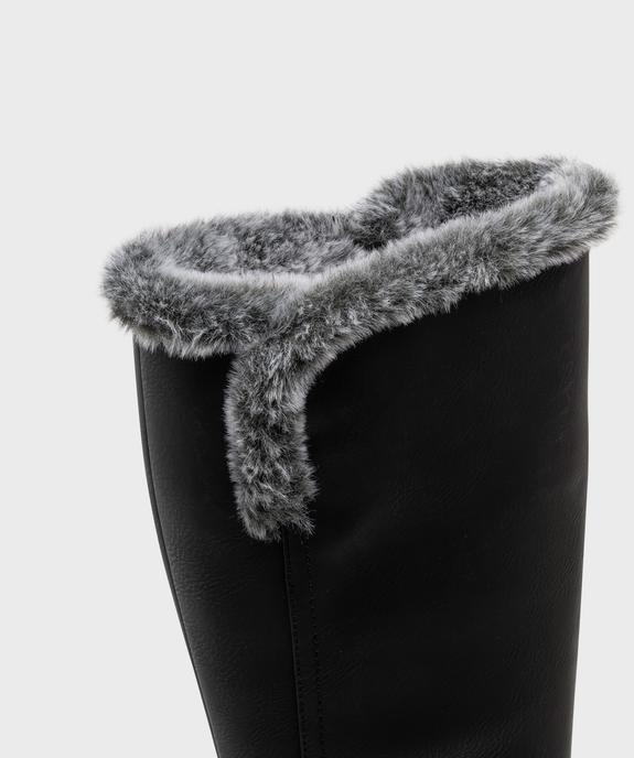 Bottes esprit biker avec fourrure imitation femme - Valentina Baldano vue7 - VALENTINA BALDA - GEMO