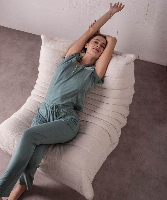 Pantalon de pyjama fluide femme vue5 - GEMO 4G FEMME - GEMO