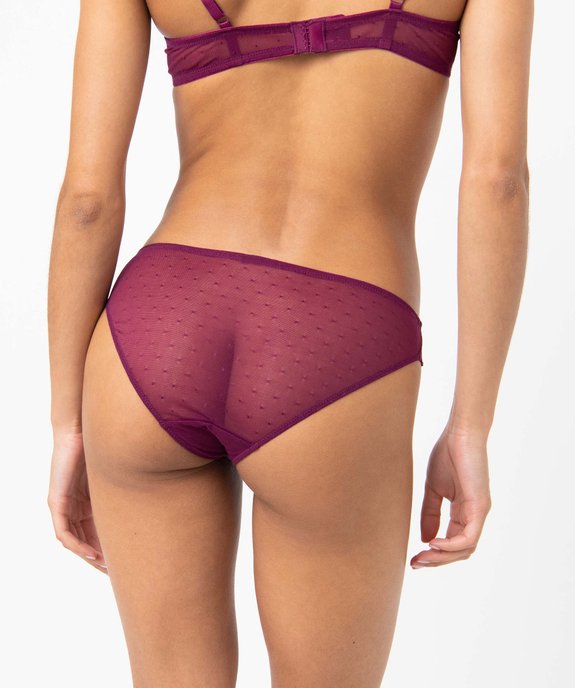 Culottes en dentelle et tulle femme (lot de 2) vue2 - GEMO(HOMWR FEM) - GEMO