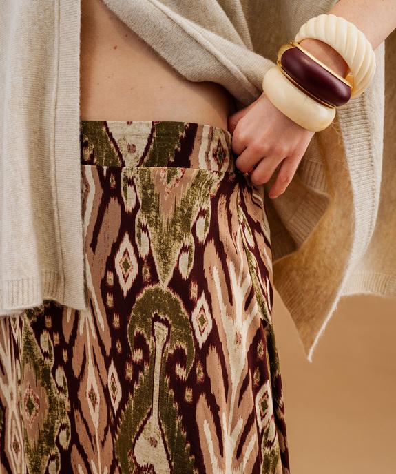 Jupe longue trapèze fluide femme vue2 - GEMO(FEMME PAP) - GEMO