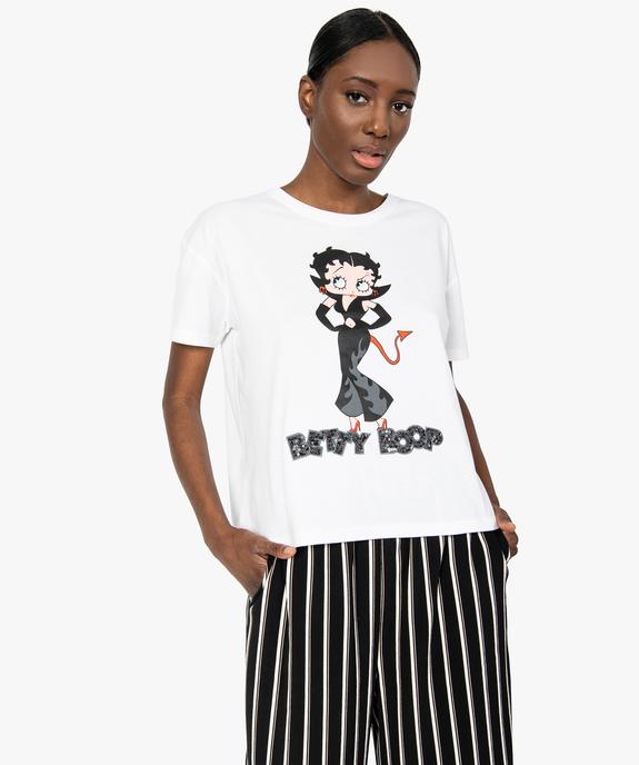 Tee-shirt femme avec motif diablesse – Betty Boop vue2 - BETTY BOOP - GEMO