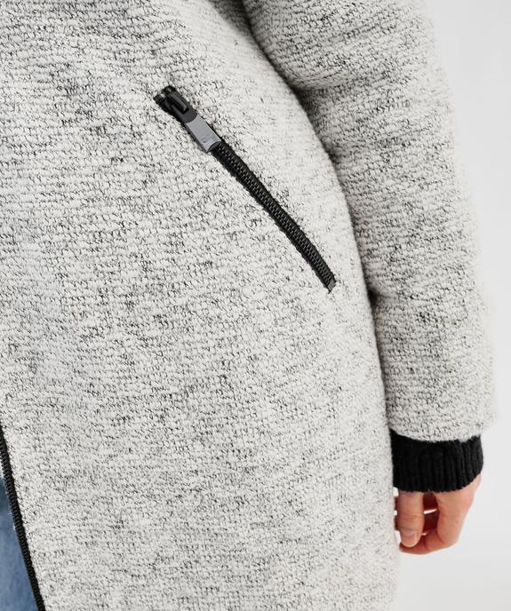 Manteau à capuche doublée  femme vue2 - GEMO(FEMME PAP) - GEMO