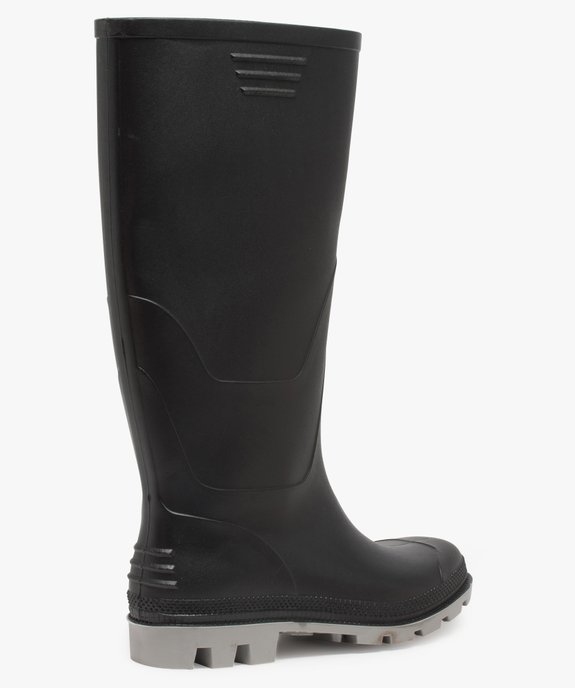 Bottes de pluie homme à semelle crantée contrastée vue4 - URBAN STEPS - GEMO