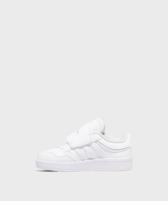Baskets basses à scratch Hoops garçon - Adidas vue3 - ADIDAS - GEMO