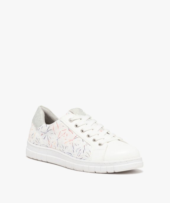 Baskets femme confort à motifs brillants - Softrelax vue2 - SOFTRELAX - GEMO