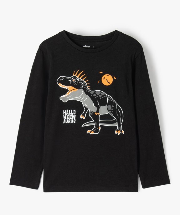 Tee-shirt garçon à manches longues motif dinosaure spécial Halloween  vue1 - GEMO (ENFANT) - GEMO