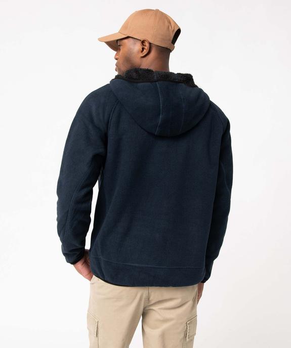 Veste polaire homme zippée à capuche et doublure chaude vue3 - KENSINGTON - GEMO