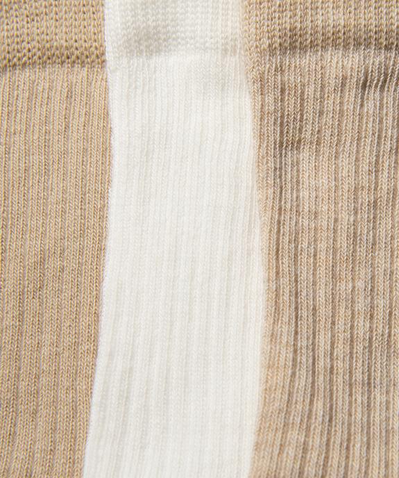 Chaussettes en maille côtelée fille (lot de 3) vue2 - GEMO 4G FILLE - GEMO