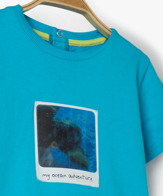 Ensemble bébé garçon 2 pièces tee-shirt + short en jersey (2 pièces) vue3 - GEMO(BEBE DEBT) - GEMO