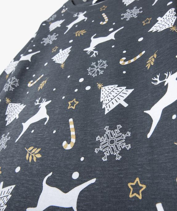 Pyjama fille avec motifs de Noël vue2 - GEMO (ENFANT) - GEMO