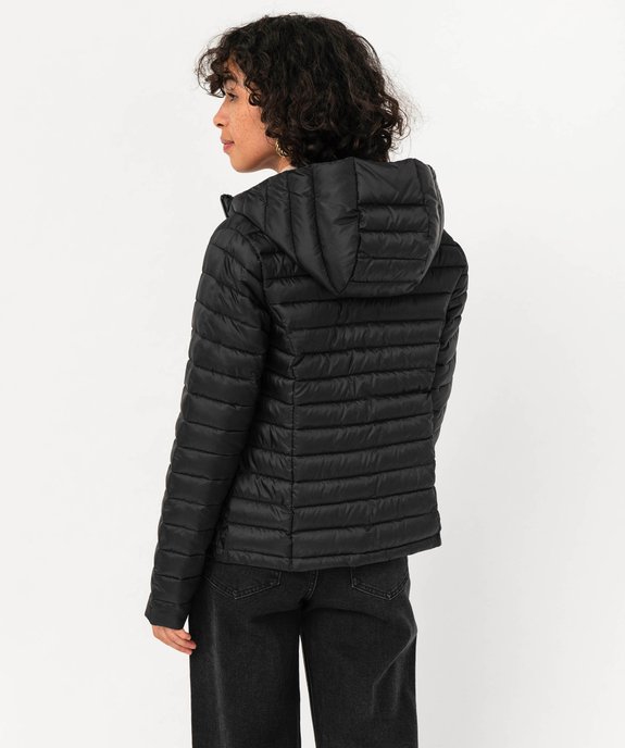 Doudoune à capuche rembourrage fin femme vue5 - GEMO 4G FEMME - GEMO