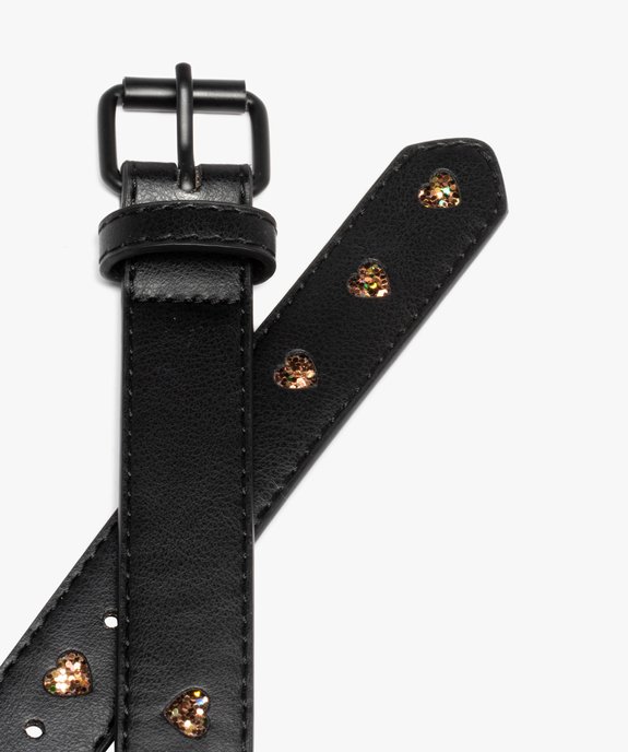 Ceinture fille à cœurs pailletés vue2 - GEMO (ENFANT) - GEMO