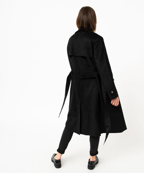Imperméable long en suédine femme vue3 - GEMO(FEMME PAP) - GEMO