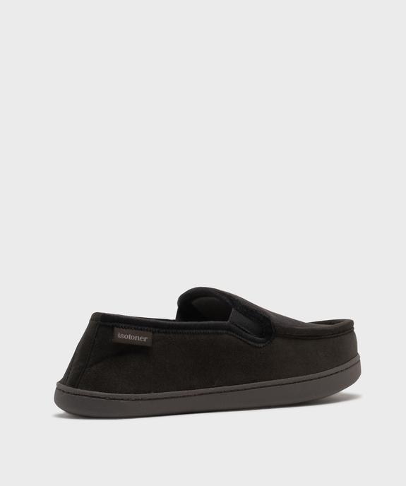 Chaussons en velours forme mocassins homme - Isotoner vue4 - ISOTONER - GEMO