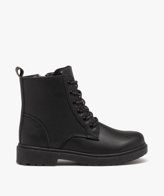 Boots à lacets et semelle crantée fille vue1 - GEMO (ENFANT) - GEMO