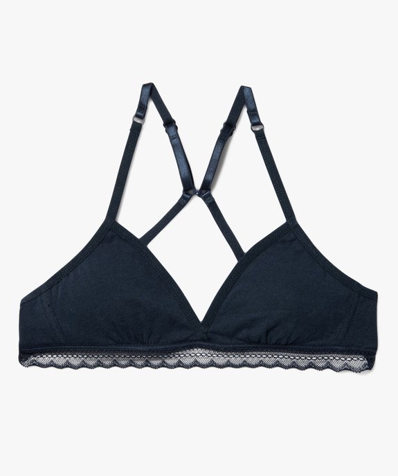 Soutien-gorge triangle spécial dos nageur fille vue1 - GEMO 4G FILLE - GEMO