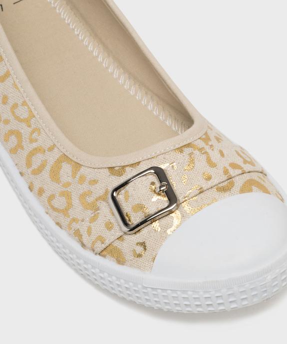 Ballerines en toile avec bout renforcé femme - Follow Me vue6 - FOLLOW ME - GEMO