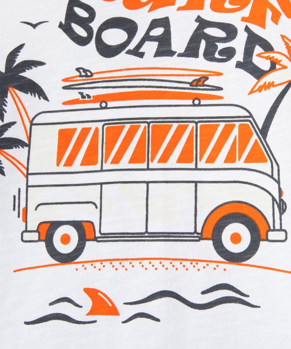 Tee-shirt garçon à manches courtes avec motif "van life" photosensible vue2 - GEMO (ENFANT) - GEMO