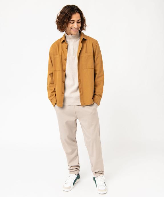 Pull col camionneur à maille fantaisie homme vue5 - GEMO (HOMME) - GEMO