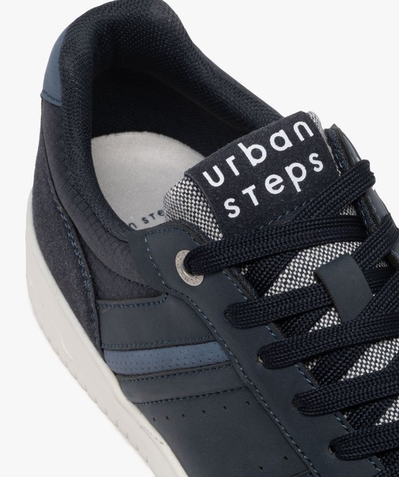 Baskets basses multimatières à semelle épaisse homme vue7 - URBAN STEPS - GEMO